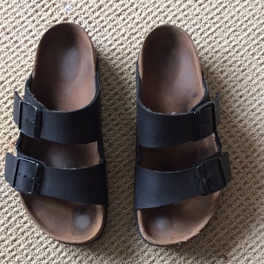 Birkenstock Arizona black leather 37 sandals
